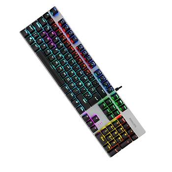 Philips SPK8404 USB Led Blue Switch Mekanik Gaming Oyuncu Q Klavye