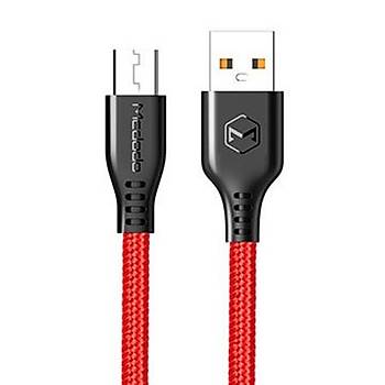 MCdodo CA-5162 Micro USB Data Şarj Kablosu Kırmızı