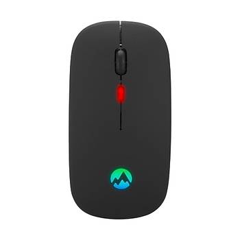 Everest SM-BT11 800/1200/1600dpi arjl Kablosuz Mouse Rgb Mouse Siyah