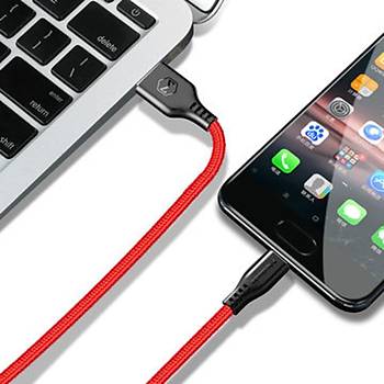 MCdodo CA-5162 Micro USB Data arj Kablosu Krmz