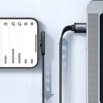 Mcdodo CA-2790 Lightning 90 Al Apple arj Kablosu 1.2m - Siyah