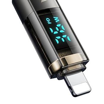 Mcdodo CA-3600 Type-C To Lightning Dijital Ekranl iPhone arj & Data Kablosu 1.2m - Siyah