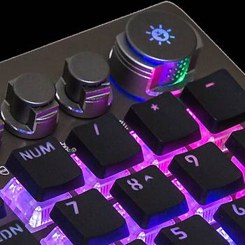 Rampage KB-R101 IMPRESSIVE Full RGB Kristal Switch Mekanik Gaming Oyuncu Klavyesi TR