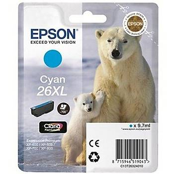 Epson T2632 (26XL) Xp600, 700, 800 Yk.Kap.MaviKartu