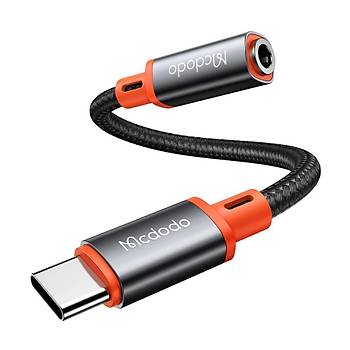 Mcdodo CA-7561 Type-C To 3.5MM Audio Dntrc Ses Kablosu 11cm - Siyah
