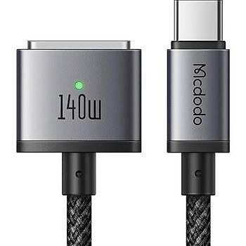 MCDODO CA-1470 140W TYPE-C TO MAGSAFE 3 ARJ KABLOSU 2M - SYAH