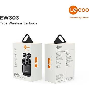 Lenovo Ew303 Bt v5.0 Kablosuz Tws Mikrofonlu Kulak Ii Kulaklk Siyah