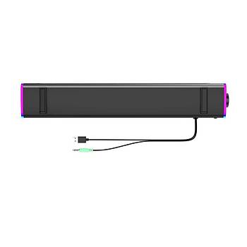 lecoo Lenovo Ds101 Rgb Bluetooth Aux Tv Soundbar Kablosuz Hoparlr Siy