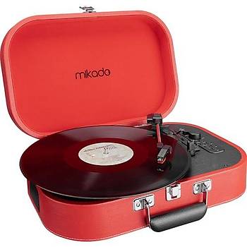 Mikado Nostalgia MN-101 Pikap Krmz Usb+RCA+Bluetooth Mzik Kutu