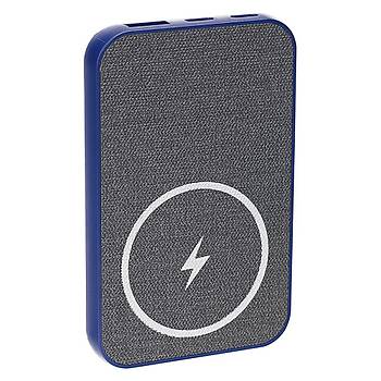 S-Link P50 5000mAh Kablosuz Tanabilir arj Cihaz Powerbank Mavi