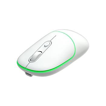 Leco Lenovo WS211 Çift Modlu Bluetooth + Wireless Şarjlı Mouse Beyaz