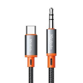 Mcdodo CA-0820 Type-C to 3.5mm Aux Ses Kablosu 1.2M Siyah