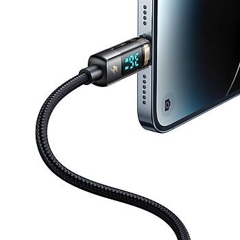 Mcdodo CA-3600 Type-C To Lightning Dijital Ekranl iPhone arj & Data Kablosu 1.2m - Siyah
