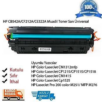 Hp CB542A/CF212A/CE322A Muadil Sar Toner niversal