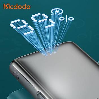 Mcdodo MC-0691 15W MagSafe 10000mAh Kablosuz Dijital Ekranlı Wireless Şarj Cihazı Powerbank Gri