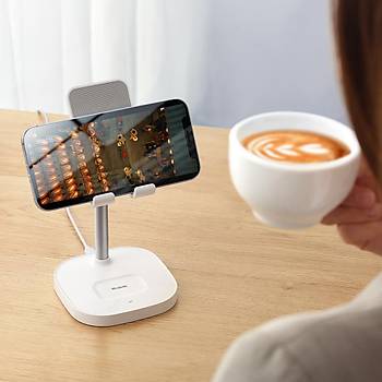 Mcdodo CH-0530 Telefon ve Kulaklklar in 2'si 1 Arada Universal Masast Kablosuz arj Cihaz Stand