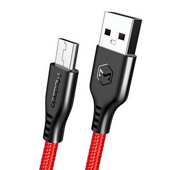 MCdodo CA-5162 Micro USB Data arj Kablosu Krmz