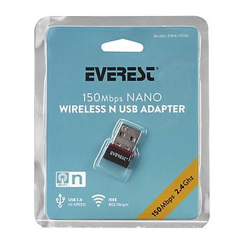 Everest EWN-760N 150Mbps Usb Nano Kablosuz Wireless Adaptr