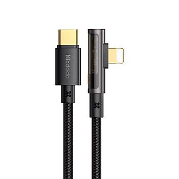Mcdodo CA-3390 Type-C to Lightning PD 90 Al iPhone Hzl arj & Data Kablosu 1.2m - Siyah