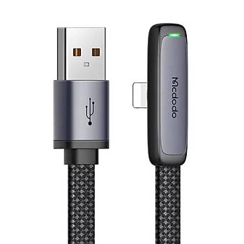 Mcdodo CA-2790 Lightning 90 Al Apple arj Kablosu 1.2m - Siyah