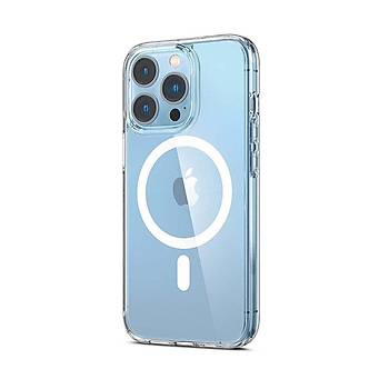 Mcdodo iPhone 13 Klf MagSafe Uyumlu Manyetik effaf Klf 1650