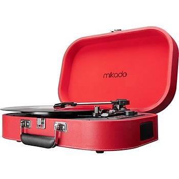 Mikado Nostalgia MN-101 Pikap Krmz Usb+RCA+Bluetooth Mzik Kutu