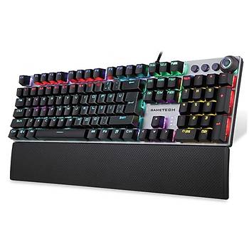 Gametech Titan Blue Switch Rainbow Mekanik Bilek Destekli Gaming Oyuncu Klavyesi
