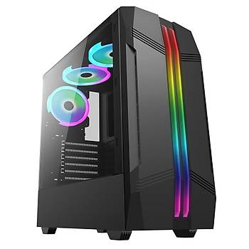 Blueforce Tiger 3*RGB Fanl Atx-Mini Atx Itx Mid Tower Kasa