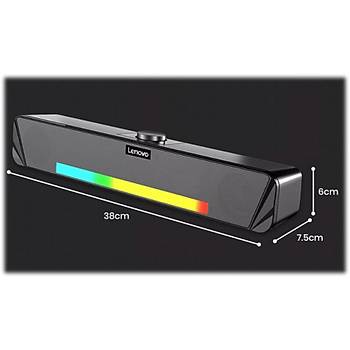 Lenovo thinkplus Masast Bluetooth +Aux Soundbar Hoparlr RGB Ikl TS33-B