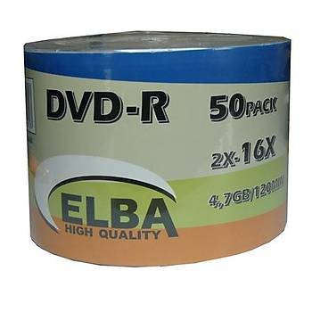ELBA DVD-R 4,7GB/120MIN 16X PRINTABLE DVD-R SHRİNK
