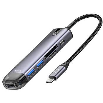 Mcdodo HU-7740 6 in 1 Type-C USB-C Macbook Çevirici HUB