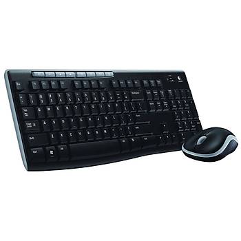 Logitech MK270 Siyah Q Kablosuz Klavye-Mouse