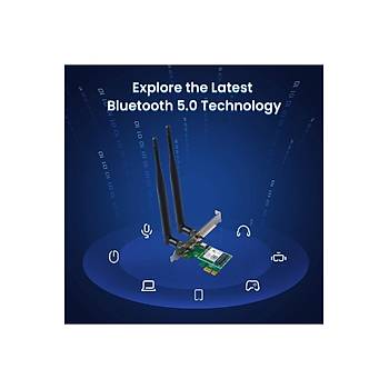 E30 AX3000 Wi-Fi 6 Bluetooth 5.0 PCIe Adaptr