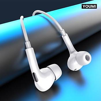 Youmi Basic Type-C Kulak Ýçi Mikrofonlu Kulaklýk Beyaz