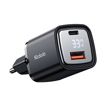 Mcdodo CH-1701 Dijital Ekran 33W USB Typec Giriþli Hýzlý Þarj Adaptörü