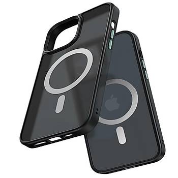 Mcdodo iPhone 12 Pro Max Manyetik Uyumlu Kılıf Mat Siyah PC-2675