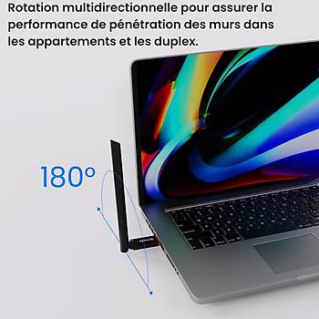 Tenda U6 300Mbps 6dBi Wireless Usb WiFi Adaptr Siyah