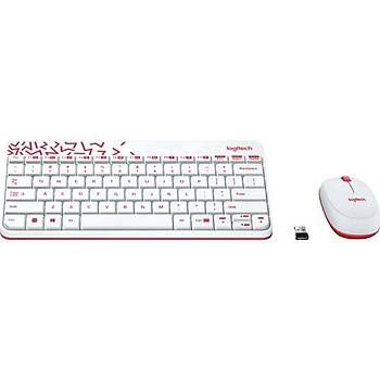 Logitech MK240 Kablosuz Klavye Mouse Set Beyaz