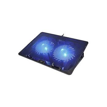 Addison WAFT AD-S1 Waft Mavi Led Işıklı Çift Fanlı Çift Usbli Notebook Soğutucu Stand