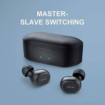 Qcy T2C ift Mikrofonlu arjl Bluetooth V5.0 Siyah Telefon Kulakl