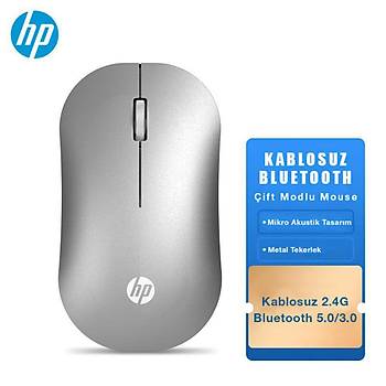 Hp DM10 2,4Ghz Bluetooth Wireless Kablosuz Sessiz Mouse Gri