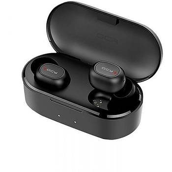 Qcy T2C Çift Mikrofonlu Şarjlı Bluetooth V5.0 Siyah Telefon Kulaklığı