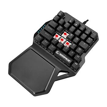 Rampage KB-R77 Rainbow Backlight Red Switch Mekanik Usb 36 Tulu Mini Gaming Oyuncu Klavyesi