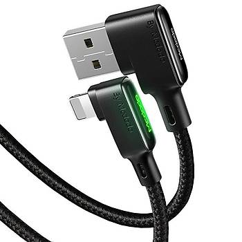 Mcdodo CA-7511 90 iPhone Lightning arj ve Data Kablosu 1.8M Siyah