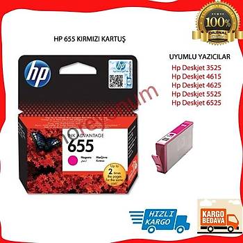 Hp 655 Krmz Kartu Orjinal CZ111A 3525, 4615, 4625, 5525