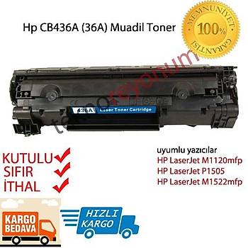 Hp CB436A (36A) LaserJet M1120mfp/P1505/M1522mf Muadil Toner