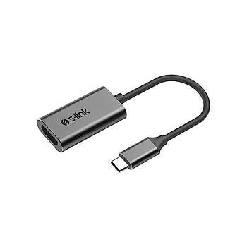 S-link Swapp SW-U512 Gri Metal Type-C to 4K HDMI Çevirici Adaptör