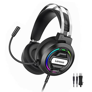 Lenovo H401 Surround Mikrofonlu Gaming Oyuncu Kulakl Ikl 