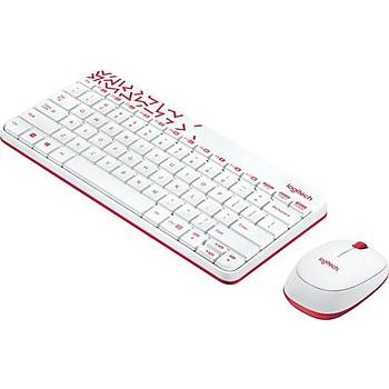 Logitech MK240 Kablosuz Klavye Mouse Set Beyaz