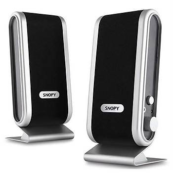Snopy SN-820 2.0 Siyah/Gm nce Tasarm USB Hoparlr